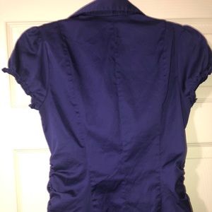Purple top button down